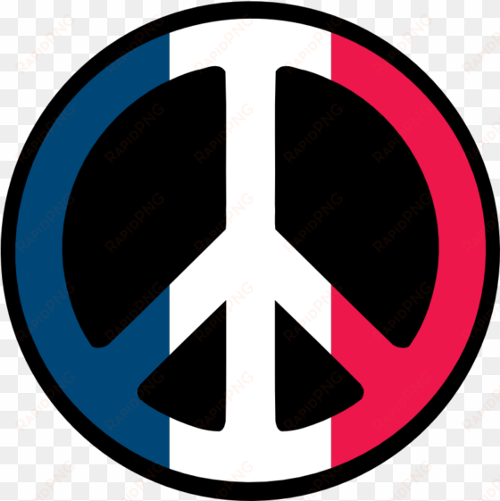 france flag peace symbol - peace sign in italian