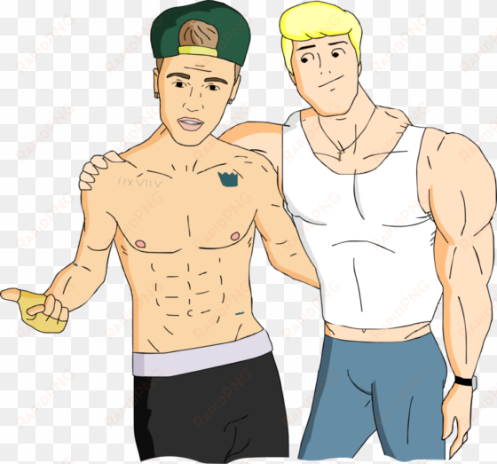 fred meets justin bieber by kim - fred scooby doo muscle