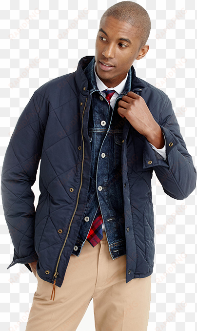 free black people png image - sussex quilted jacket