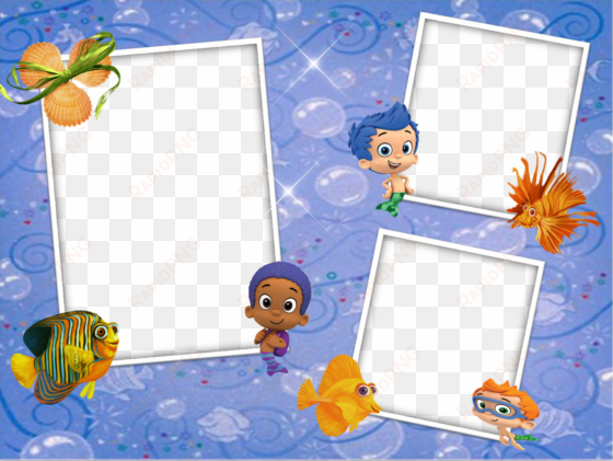 free bubble guppies png - fotomontaje de amor marco frame png