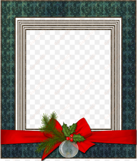 Free Christmas Garland Border Png - Christmas Frames And Borders Png transparent png image
