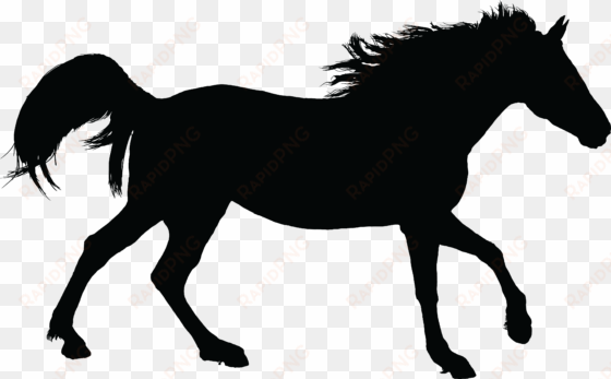 free clipart of a black silhouette of a horse - horse silhouette free png