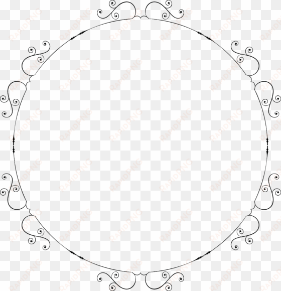 free clipart of a round swirl frame - clip art