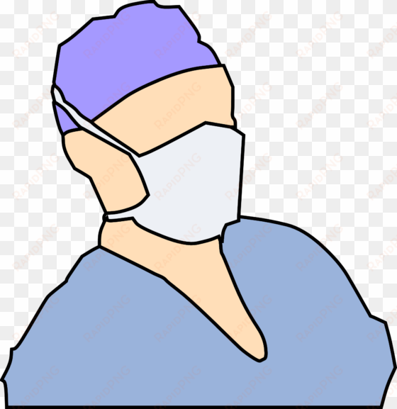 free clipart with surgery mask - doctor with mask clipart