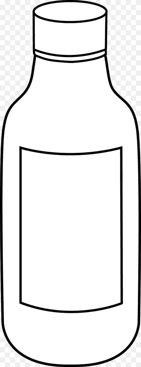free coloring pages of empty bottle baby - vinegar bottle clipart black and white