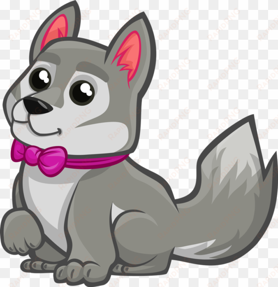 free - cute wolf clip art