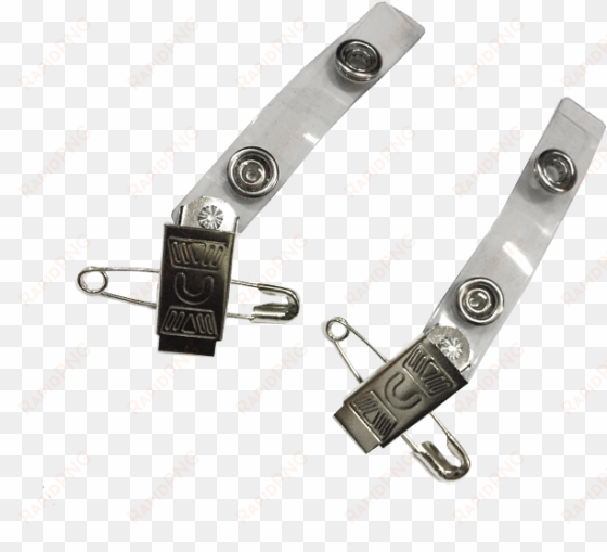 Free Download Clip Pins Safety - Swingline Gbc Id Badge Clips Clear 1122897 transparent png image