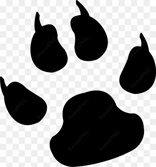 free download dog paw print clipart cat puppy paw - dog paw print