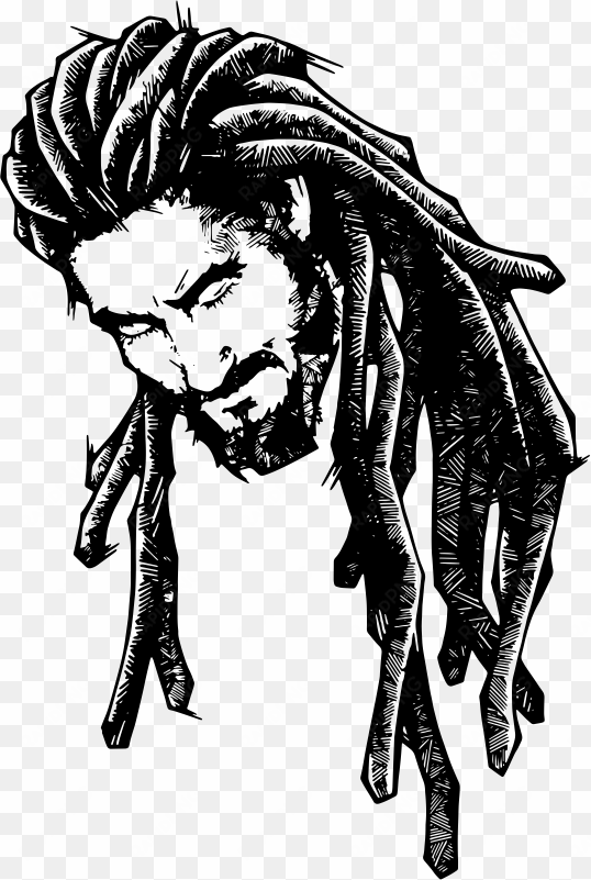 Free Download Dreadlocks Art Clipart Dreadlocks Drawing - Rasta Drawings transparent png image