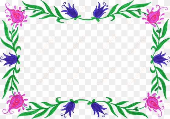 free download - floral colorful frames png
