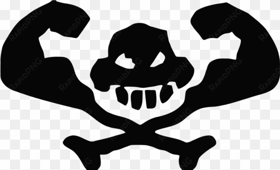 free download of skull and crossbones icon clipart - clip art