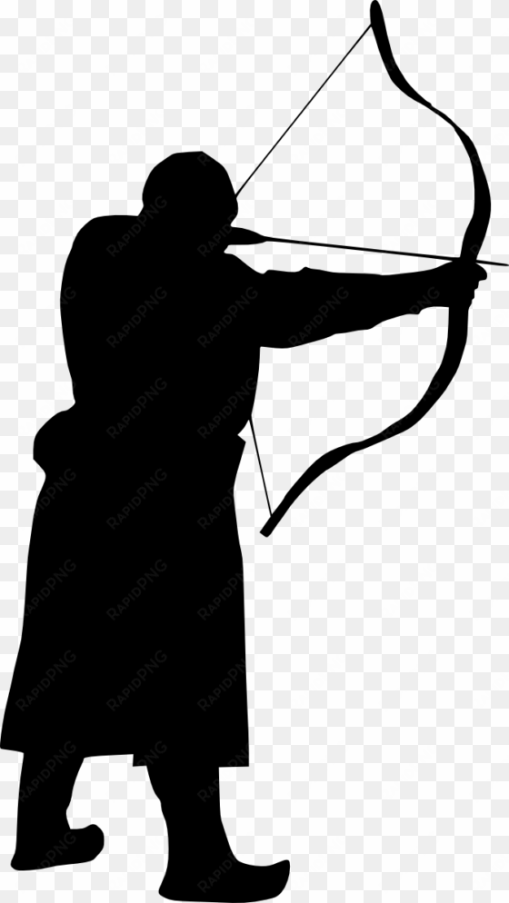 free download - silhouette archery clipart png