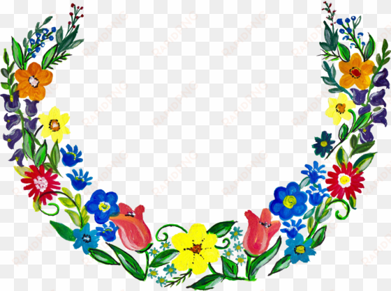 free download - transparent flower wreath
