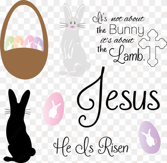 free easter svg cut files - easter is not about the bunny it's