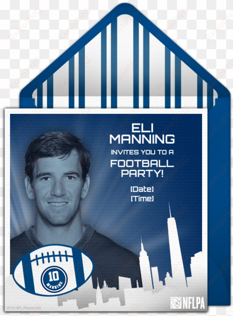 free football party invitations featuring your favorite - poster