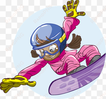 free for kids girl hires - skiing children png cartoon
