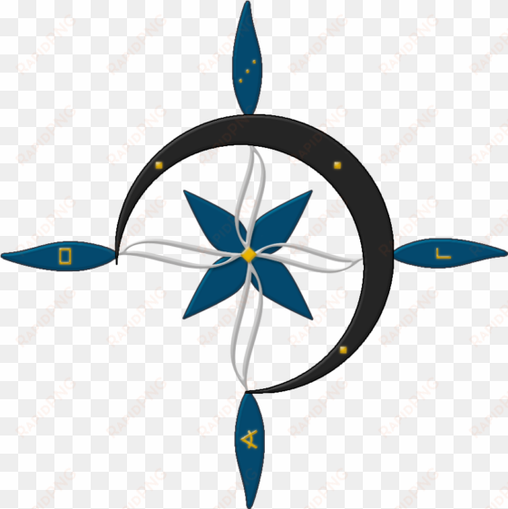 free icons png - compass rose vector