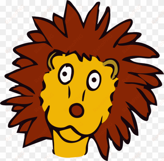 free lion line art free drawn lion - lion cartoon face png