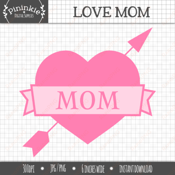 free love mom mother s clip art - mother's day