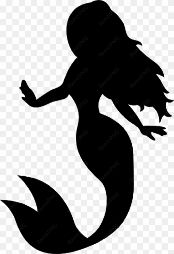 free mermaid silhouette wannacraft - little mermaid silhouette