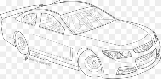 free nascar racecar lineart by supercarxs on deviantart - chevrolet camaro