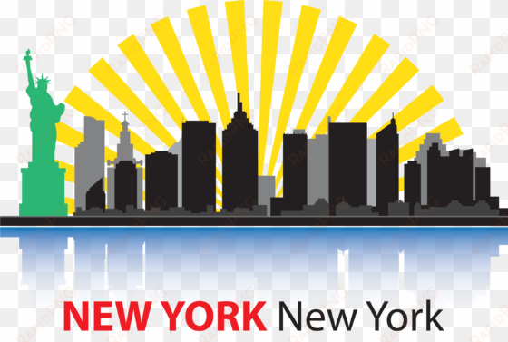 free new york skyline clipart - new york buildings clipart