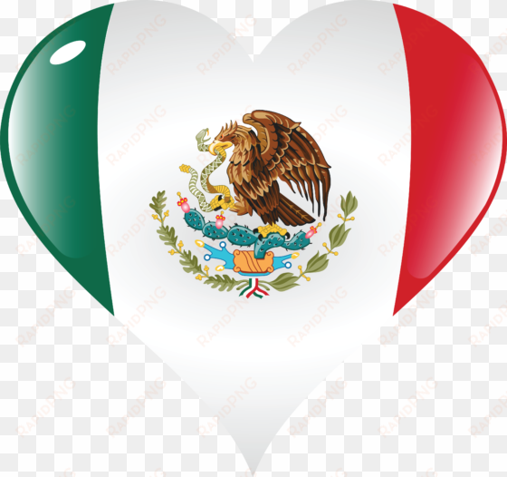 free of a mexico flag heart - bandera de mexico animada