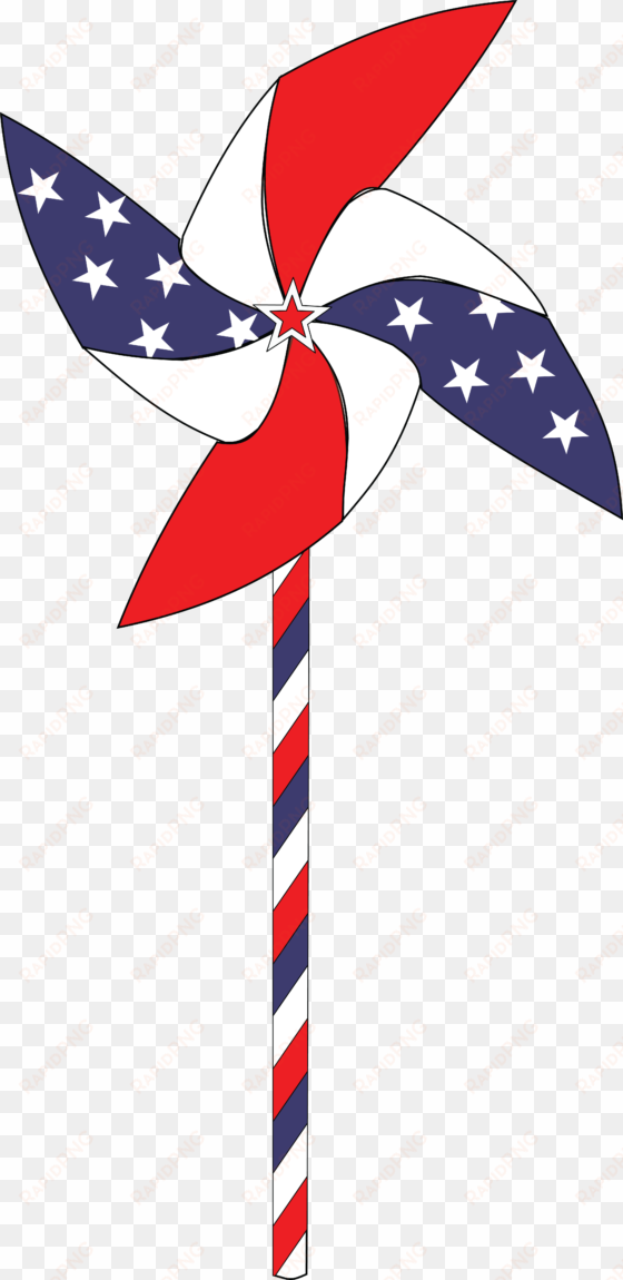 free of a usa pinwheel - patriotic clipart