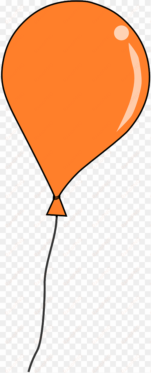 Free Orange Balloon Clip Art - Transparent Background Balloon Clipart transparent png image