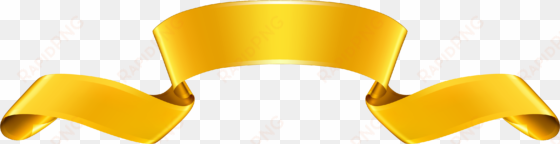 free png gold banner png images transparent - yellow gold ribbon clip art
