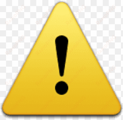 free png ios emoji warning sign png images transparent - triangle
