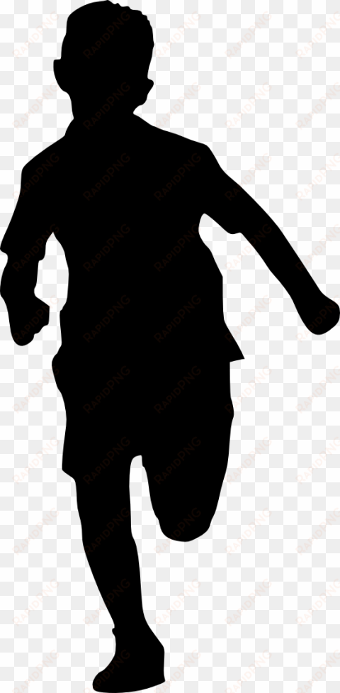 free png kid running silhouette png images transparent - man silhouette transparent background