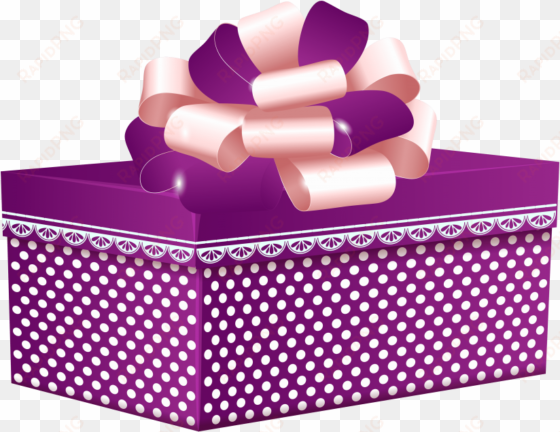 free png purple dotted gift box png images transparent - purple gift box transparent