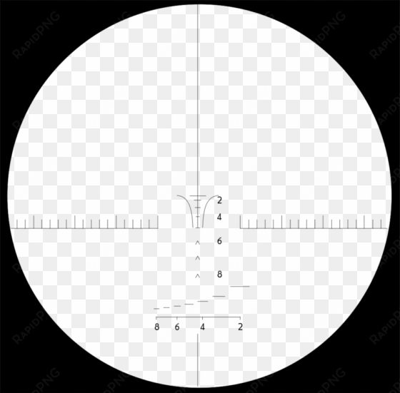 free png scope black and white png images transparent - nightforce atacr h59 reticle