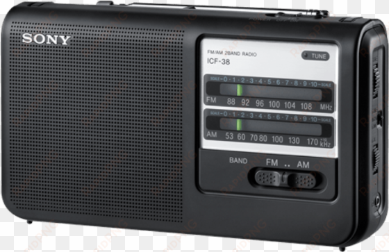 free png sony radio png images transparent - sony icf38 portable am fm radio