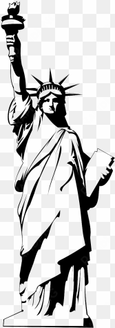 Free Png Statue Of Liberty Png Images Transparent - Statue Of Liberty Clipart Black And White transparent png image