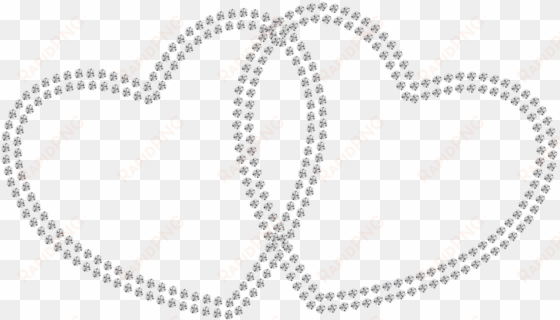 Free Png Two Diamond Hearts Png Images Transparent - Diamond Hearts Png transparent png image