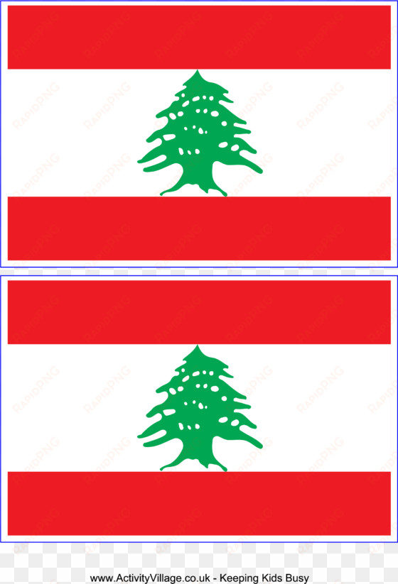 free printable lebanon flag - lebanon flag