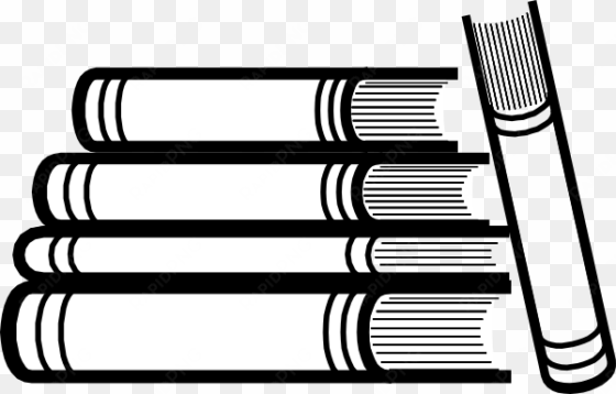 free stack of books png - book stack clipart black and white