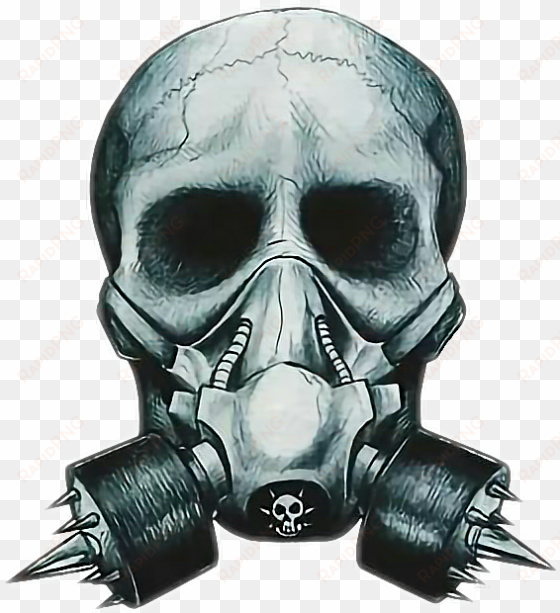 free stock gasmask drawing apocalypse - skull wearing gas mask