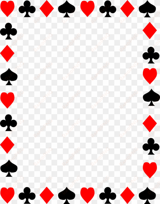 free stock photo - playing cards border clip art