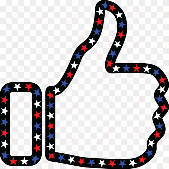 Free Thumbtack Png - Blue And Red Thumbs Up transparent png image