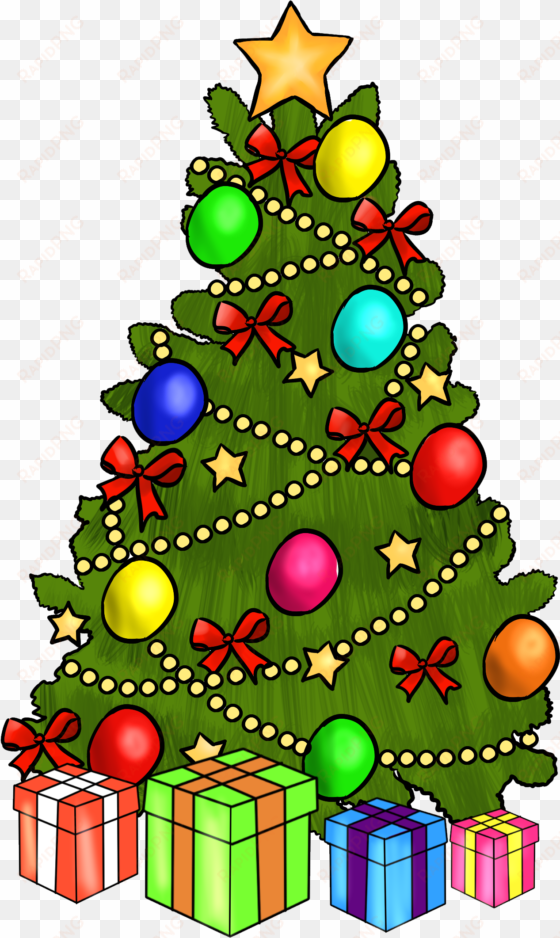 free to use public domain christmas tree clip art - christmas tree clip art with presents