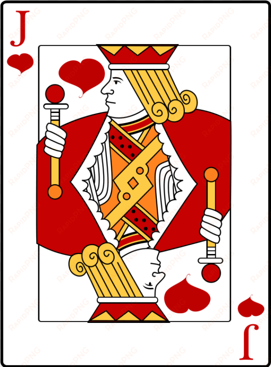free to use public domain playing cards clip art - jack of heart card