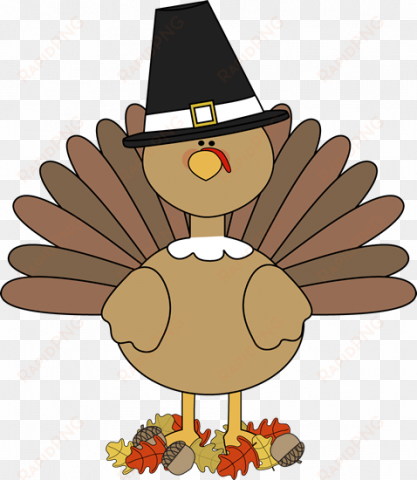 free turkey clipart turkey pilgirm in autumn leaves - thanksgiving clipart for kids