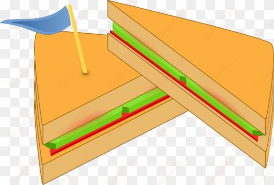 free vector ashkyd sandwich with a flag clip art - triangle sandwich clipart