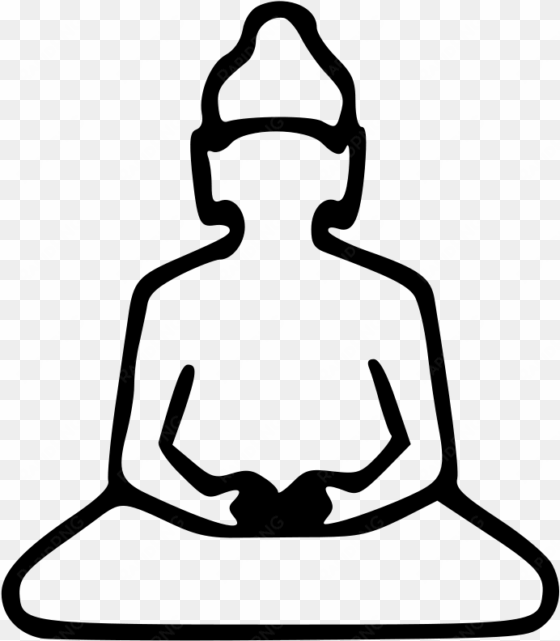 free vector buddha outline clip art