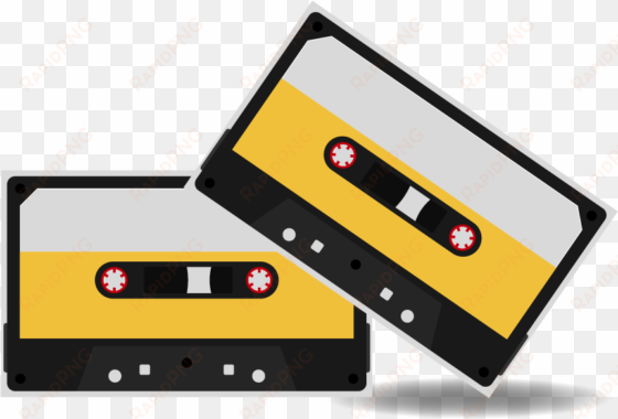 Free Vector Cassette Tape Vectors - Cassette Tape Flat Vector transparent png image