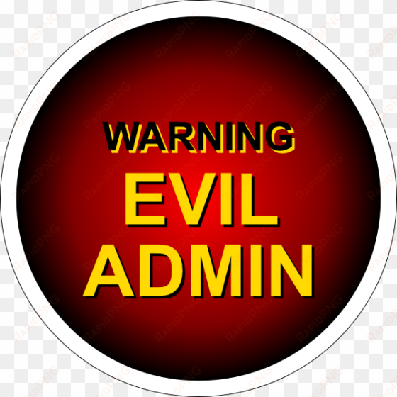 free vector evil admin warning clip art - admin clip art