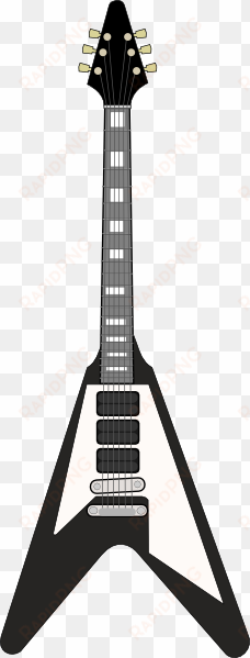 free vector flying v guitar clip art - gibson flying v vector